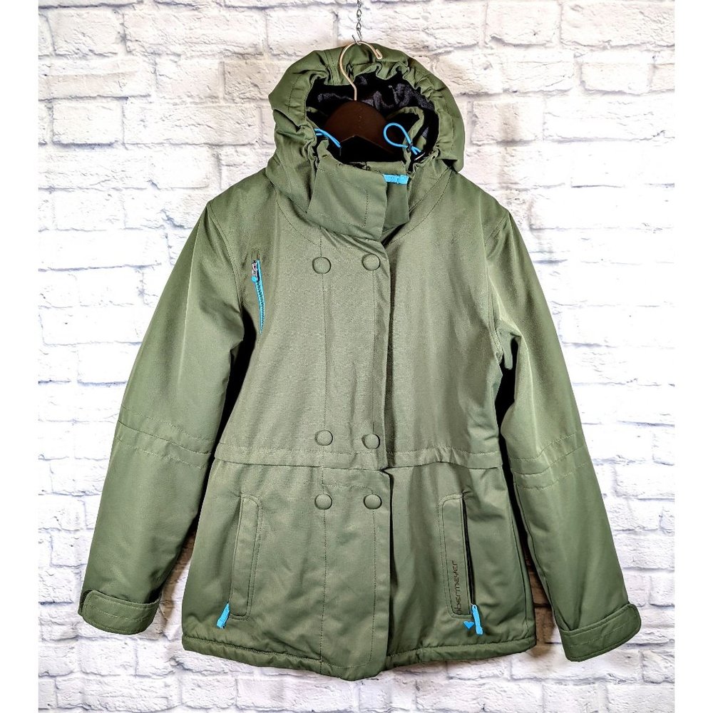 Women's Size 10 Obermeyer "Brigitte" Ski Jacket Softshell Winter Hooded Coat